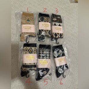 Vivienne Westwood Argyle Socks in Black and Tan